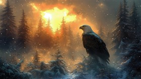 Eagle and Snow