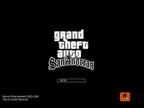 GTA San Andreas Cover Screen