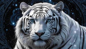 a white tiger