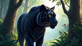 A black tiger