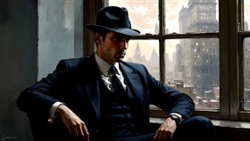 a male detective in 1950's