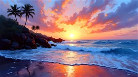coastal sunset