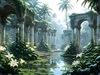 A lush garden