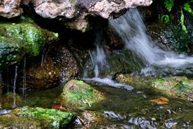 Water Falling On Rocks