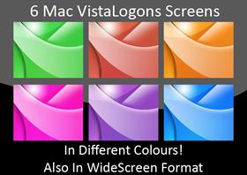 6 Multicoloured Mac VistaLogons