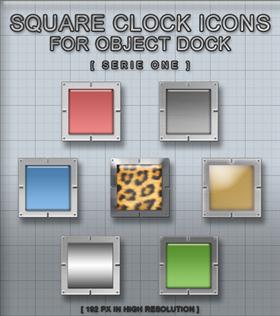 Square Clocks Serie One For OD