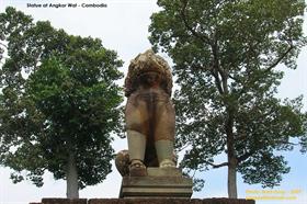 Lion at Angkor Wat - Cambodia