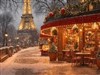 Paris Christmas Coffee Shop