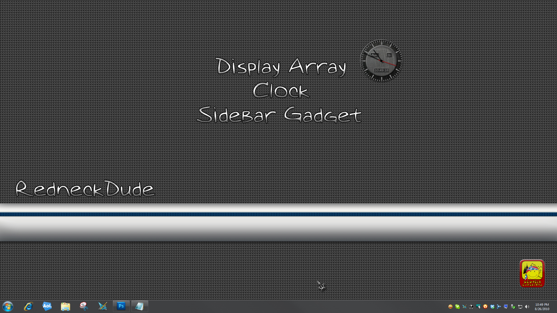 Display Array Sidebar Gadget Clock