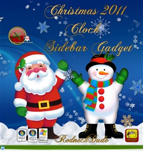 Christmas 2011 Sidebar Clock Gadget