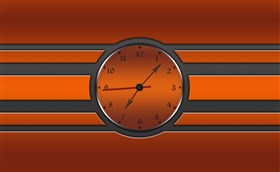 Burnt Orange Clock