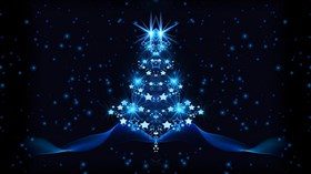 Blue Christmas Tree