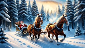 4K Santa Sleigh Ride