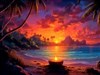 4K Beach Firepit w/sound