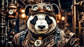 4K Steampunk Panda3