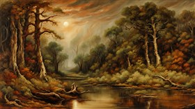 4K Landscape Painting