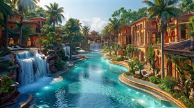 4K Resort Pool