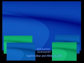 Saphire blue and Minty