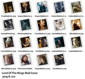 Lord Of The Rings Mail Icons