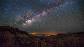 Galaxy Over the Mountains