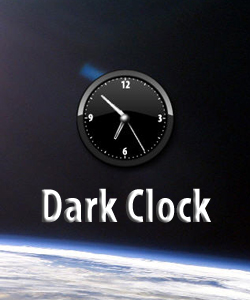 Dark Clock Widget