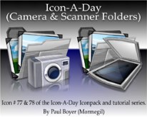 Icon-A-Day #77 & #78 (Cameras & Scanners Folders)