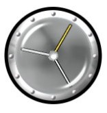 Metallic clock