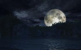Lagoon by night