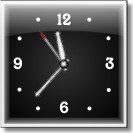 Glossy Square Clock