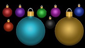 Christmas Tree Ornament Multi Color