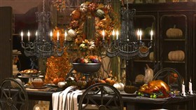 Vintage Thanksgiving Setting