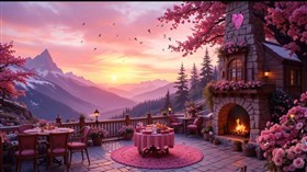 Pink Mountain Patio