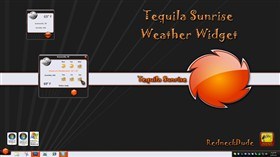 Tequila Sunrise Weather Widget