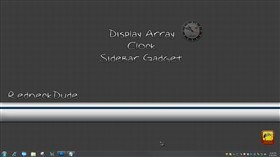 Display Array Sidebar Gadget Clock