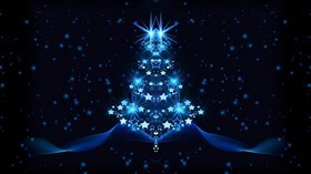 Blue Christmas Tree