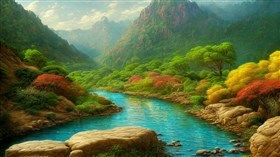 4K River Scenery