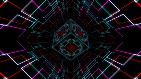 Neon Cube Flow