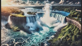 4K Niagara Falls River