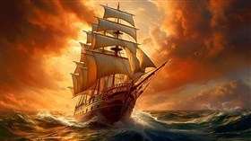 4K Sailing Ship