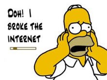 Homer Simpson - I broke the internet