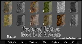 Textured Folders V1 Ico