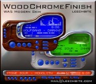 Wood Chrome Finish