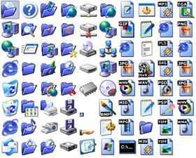 Blue XP Folders