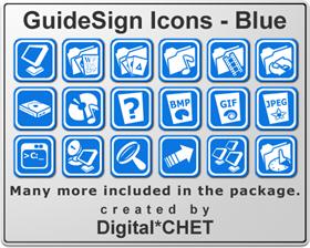 GuideSign Simple - Blue