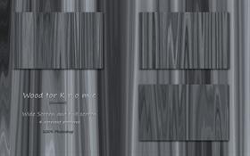 Wood for K r o m e - Gunmetal