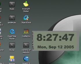Digital glow clock