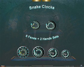 Snake Clocks Docklets Hands and Faces