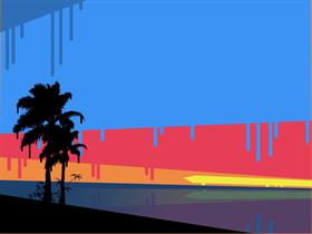 Abstract Sunset