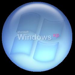Blue Orb Button ( Center Logo )