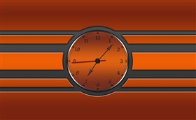 Burnt Orange Clock